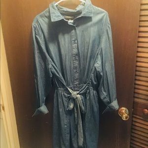 Chambray short romper
